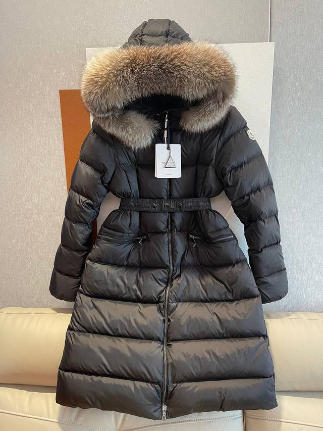 Long, high-end original quality! Monc*Er classic Boedic hooded down jacket for a