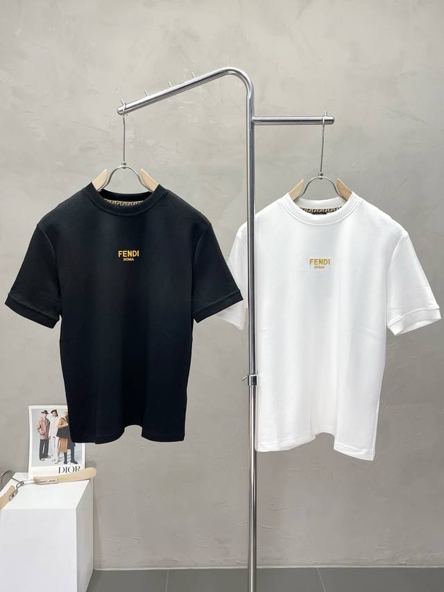 Fendi Exclusive New Original Men's Casual Short-Sleeve T-Shirt, High-End Custom