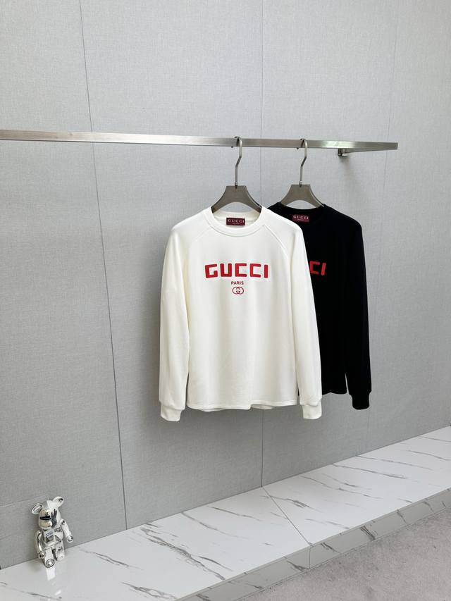 Gucci 2025 Fall/Winter New Arrival Long-Sleeve Sweatshirt. Classic logo design,