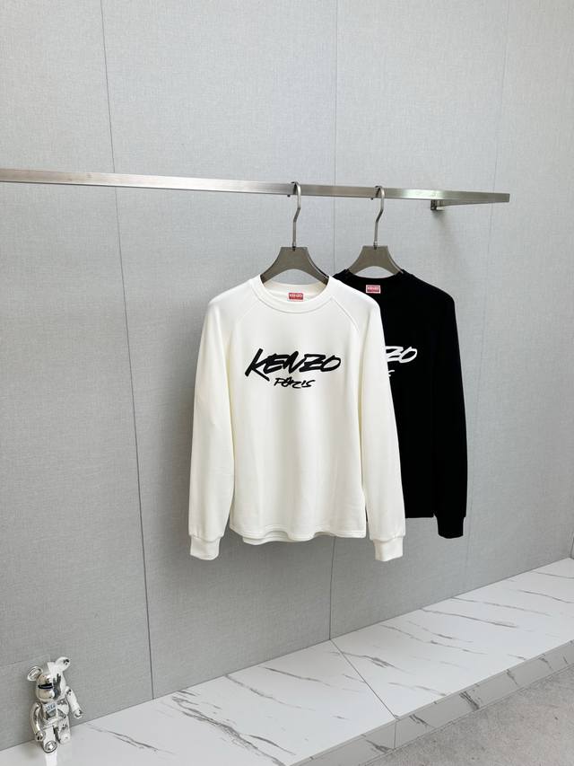 Kenzo 2025 Fall/Winter New Arrival Long-Sleeve Sweatshirt. Classic logo design,