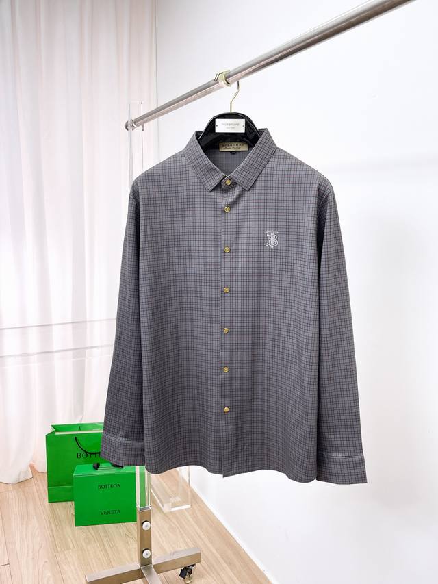 Burberry Men's Shirt, Business Casual Slim Fit Long-Sleeve Shirt! A must-have fo