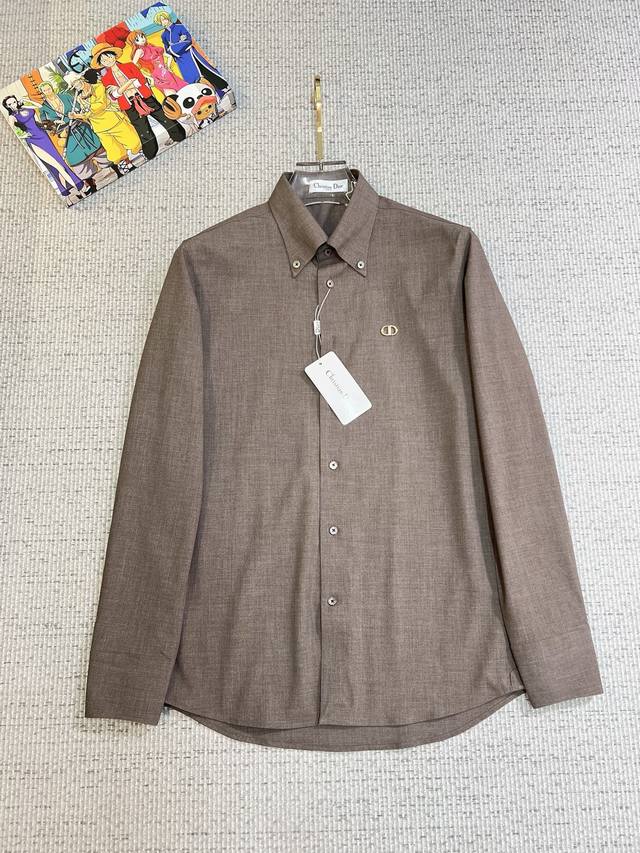 Dior Men's Shirt, Business Casual Slim Fit Long-Sleeve Shirt! A must-have for ev