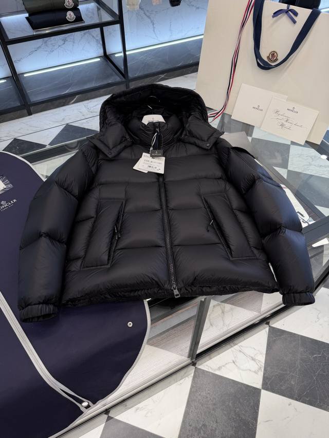 Top-tier Moncler Couyere hooded short down jacket with detachable stand-up coll