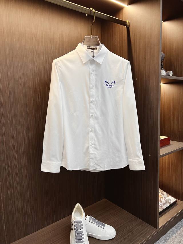 Fendi Original High-Quality Item - 2025Ss Official Website New Long-Sleeve Shir