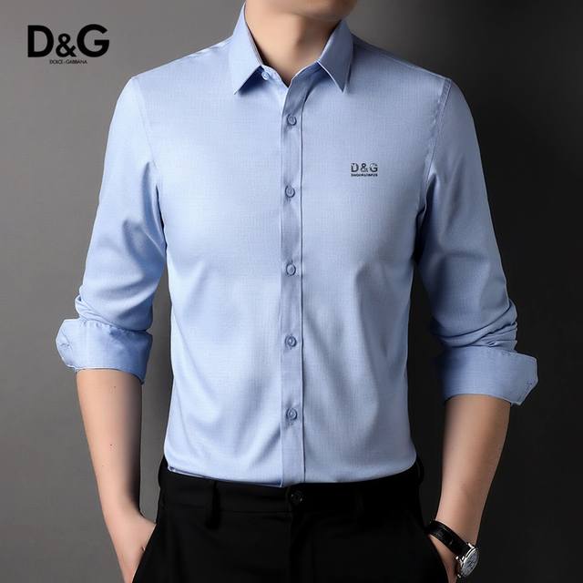 D&G 2025 Autumn/Winter New Collection Men's Premium Shirt. A direct copy of the