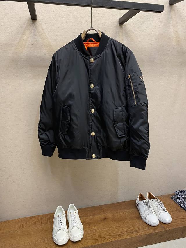 Prada SS Autumn/Winter New Down Jacket, High-End Custom-Made, Filled with Top-Q