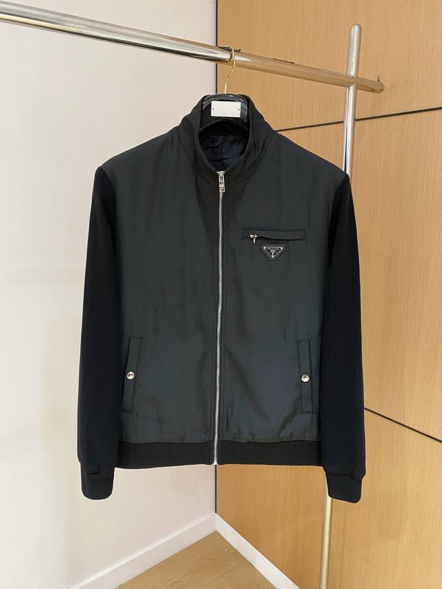 Prada 25Ss Autumn/Winter New Fashionable and Versatile Men's Casual Jacket. The