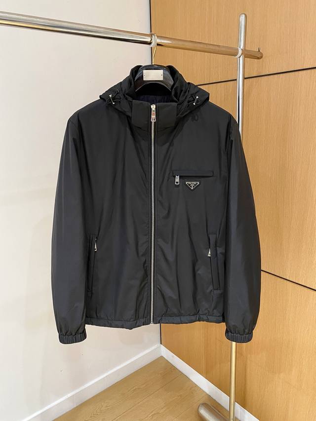 Prada 25Ss Autumn/Winter New Business Men's Cotton-padded Jacket, Fashionable C