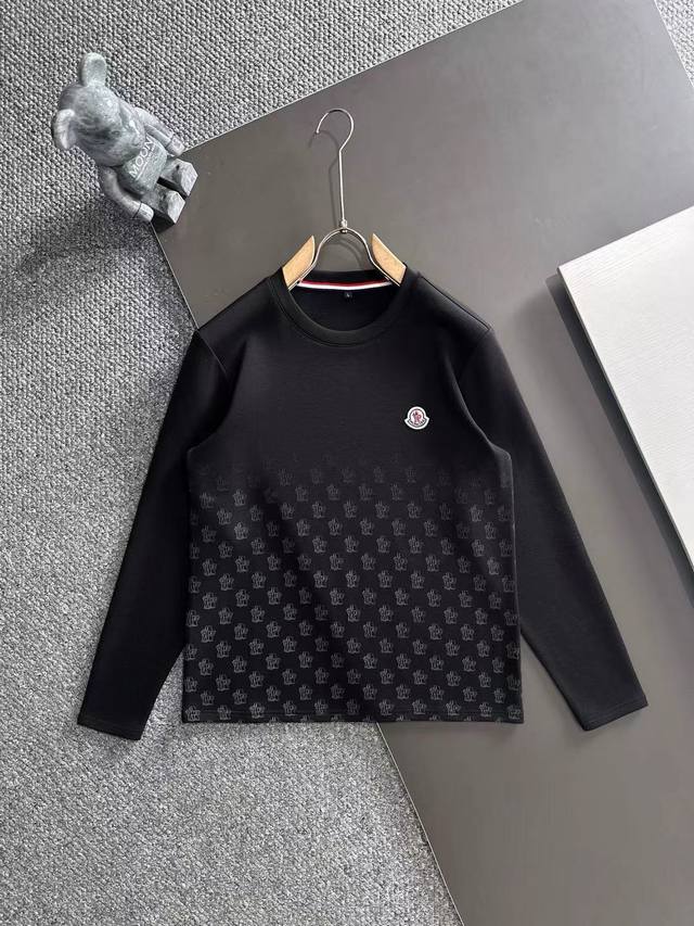 Moncler 2025 Autumn/Winter New Fashion Casual Long-Sleeve T-Shirt, made from se