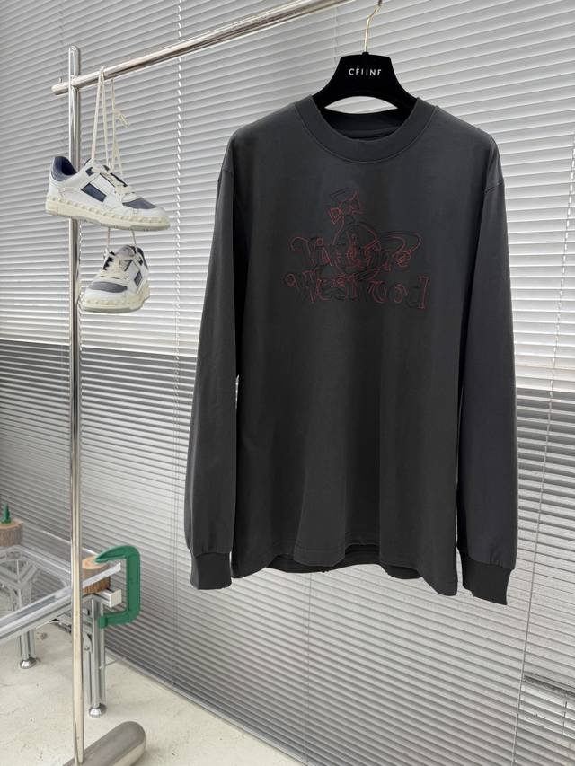 Vivienne Fall/Winter 2025 Long-Sleeve T-Shirt Sizes: M-3XL Slightly Oversized ps