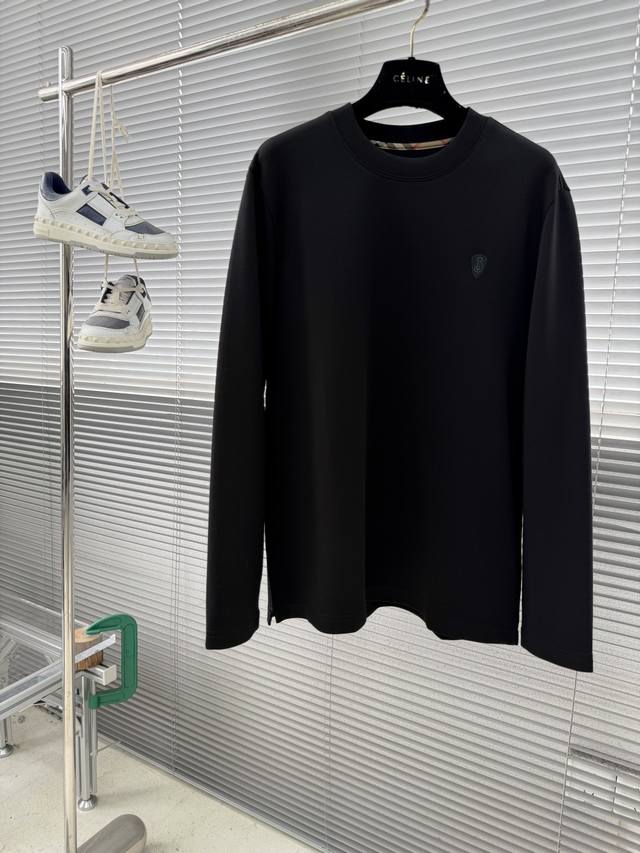 Bbr 25Fw Autumn/Winter Round Neck Embroidered Long Sleeve T-Shirt Base Layer. Th