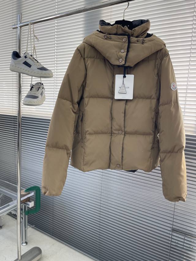 Mon Castelnou Square Quilted Hooded Short Down Jacket Women's Down Coat Castelno