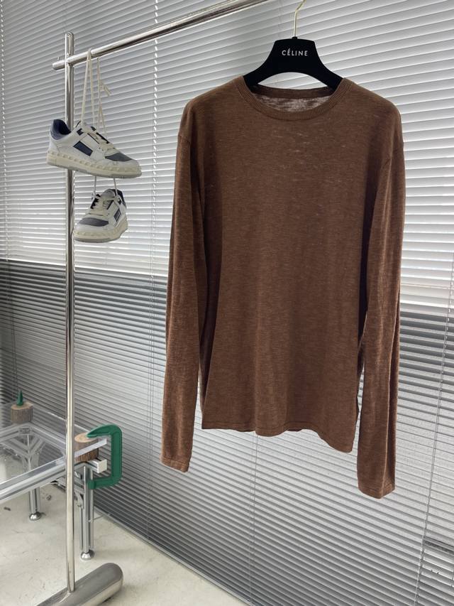 Loro Piana 2025 Autumn/Winter Collection Knit Sweater Sizes: M-3XL Long Sleeve C