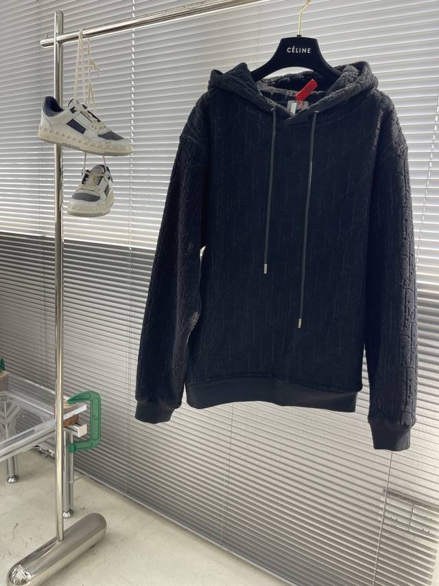 Dio Obliave All-over Letter Sweatshirt Custom Dio jacquard fabric, soft and comf