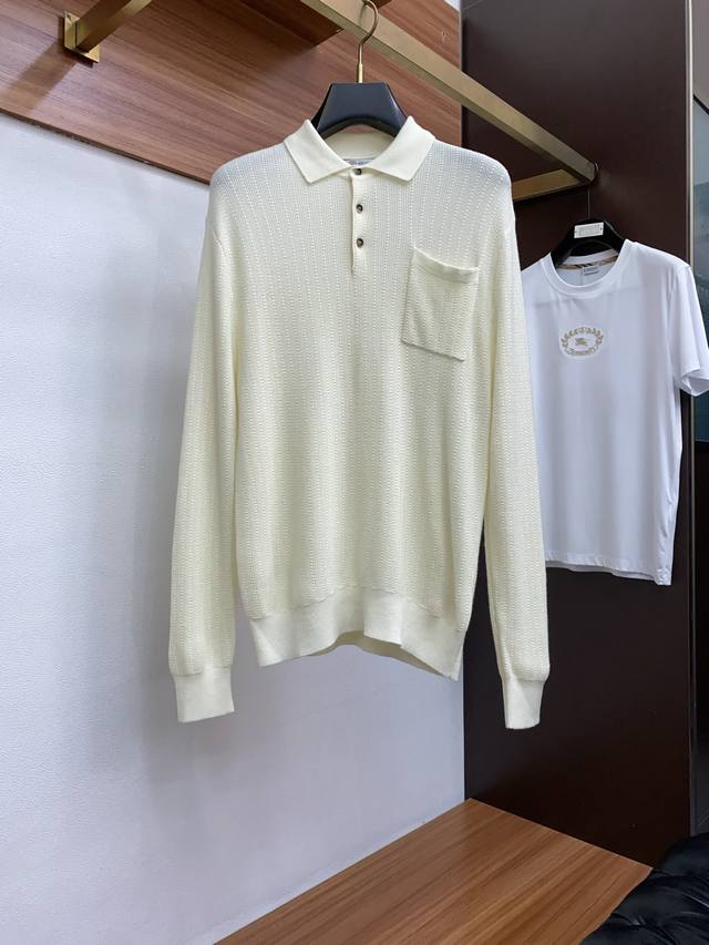 Bc This classic polo shirt sweater exudes timeless elegance and gentlemanly char