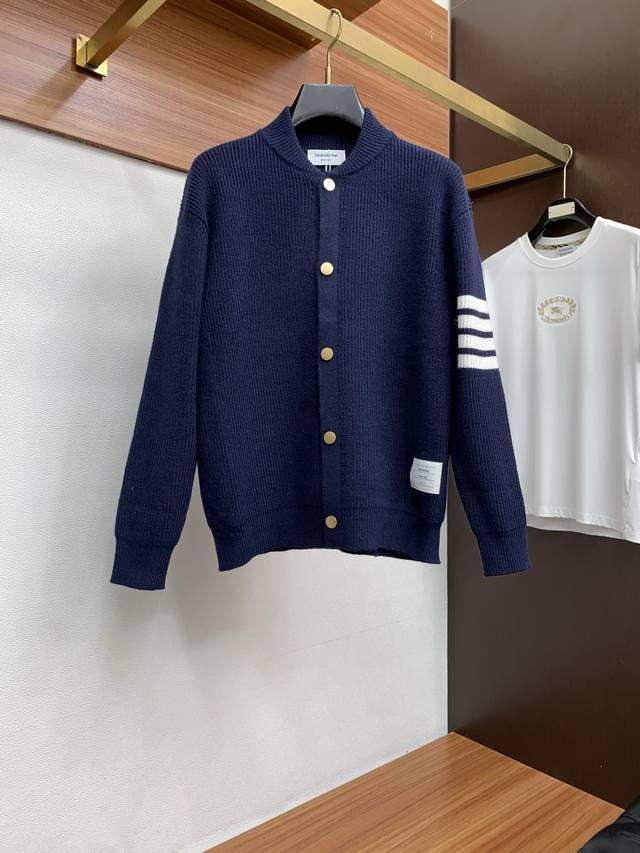 Tb 2025Fw Men's Autumn/Winter Knit Sweater and Outerwear, a casual everyday wear