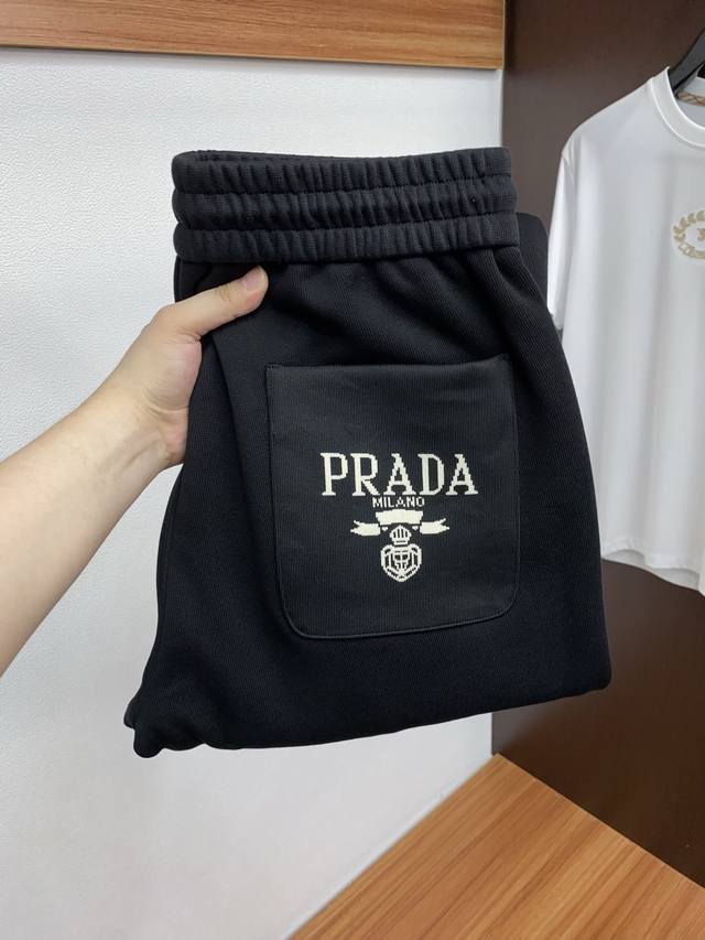 Prada 2025 Fall/Winter Newest Casual Pants: Clean and crisp cut, full of urban
