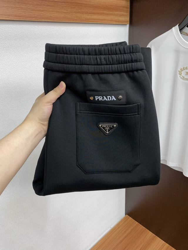 Prada Autumn/Winter High-Quality 2025Gw New Autumn/Winter Casual Pants, Slightl
