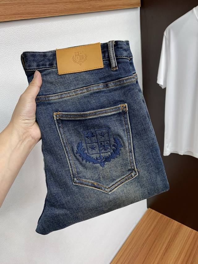 Lp Nuoyou Pianya 2025 Autumn/Winter New Arrival Original Men's Slim Fit Denim Ca