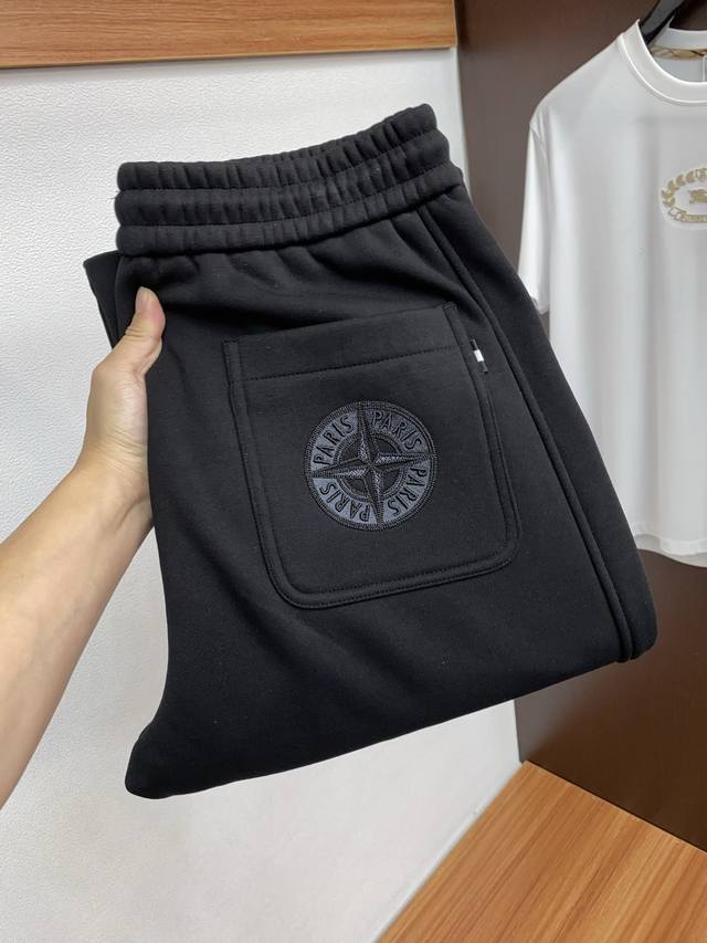 Dior 2025 Fall/Winter Custom-Made Pure Cotton Fleece-Lined Casual Pants. Clean