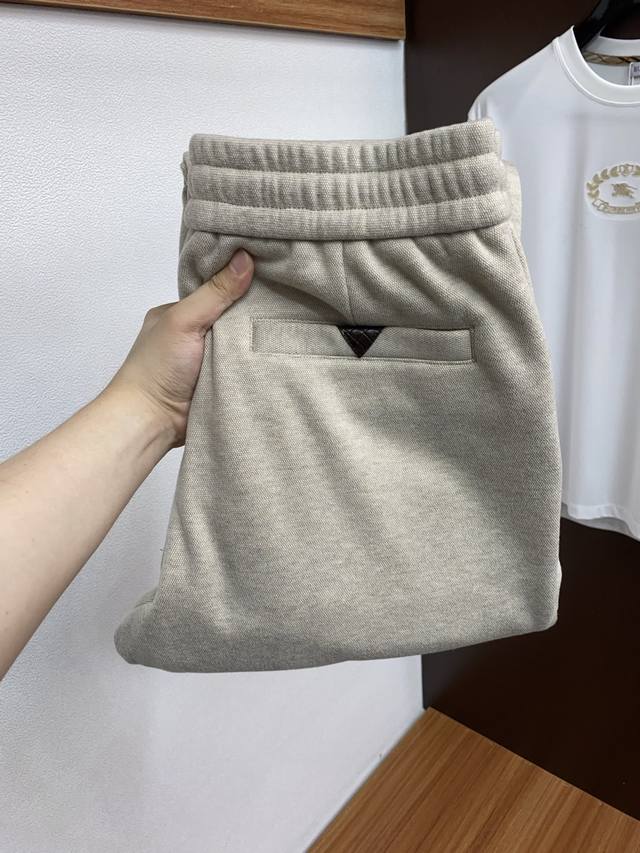 Bv 2025 Autumn/Winter Custom-Made Pure Cotton Fleece-Lined Casual Pants. Clean a