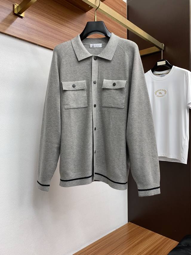 Bc 25 Latest Men's Collared Wool Cardigan, a simple and classic sweater design,