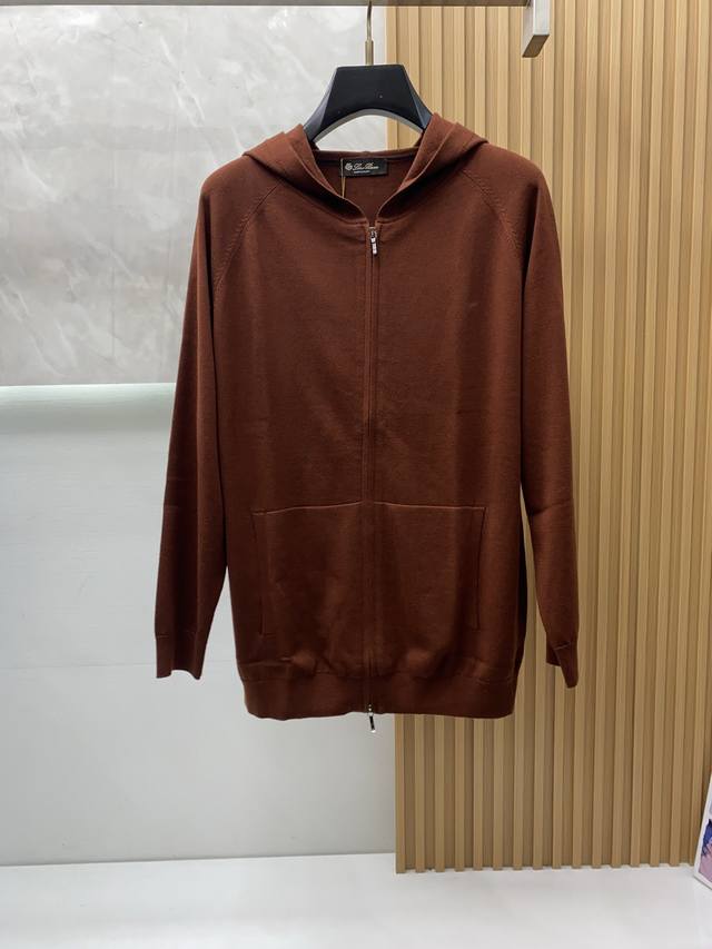 Lp Nuoyou Pianya 2025Fw Men's Autumn/Winter Wool Blend Zipper Cardigan Hooded Ja