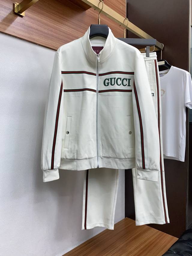 Gucci Autumn/Winter New Zipper Jacket Set - High-quality custom fabric, top-tie