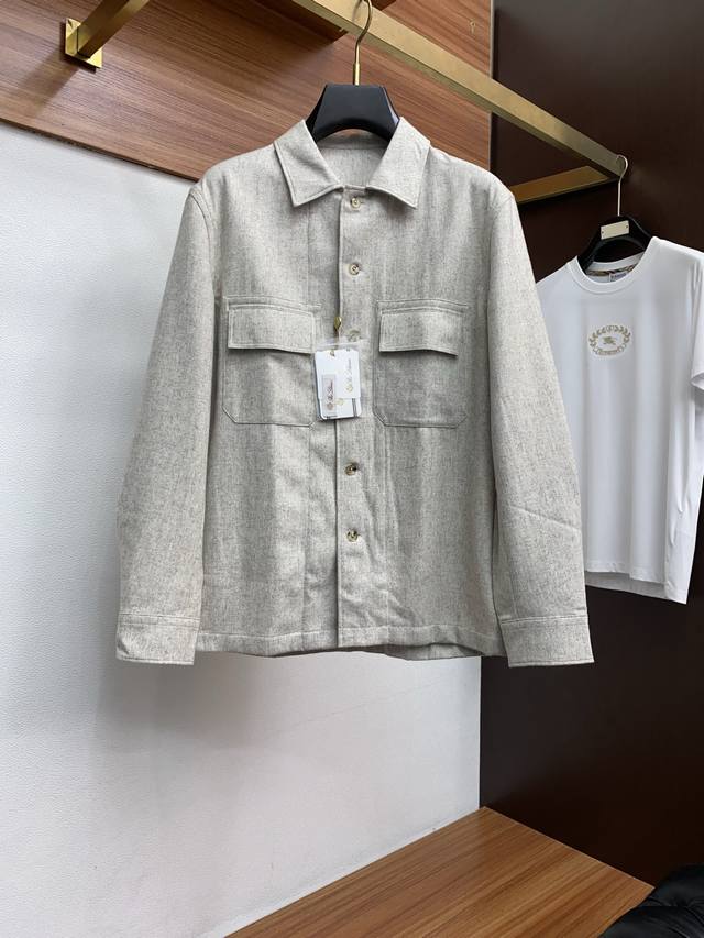 Lp Nuoyou Pianya Classic Men's Collared Shirt Cardigan Jacket. The classic men's