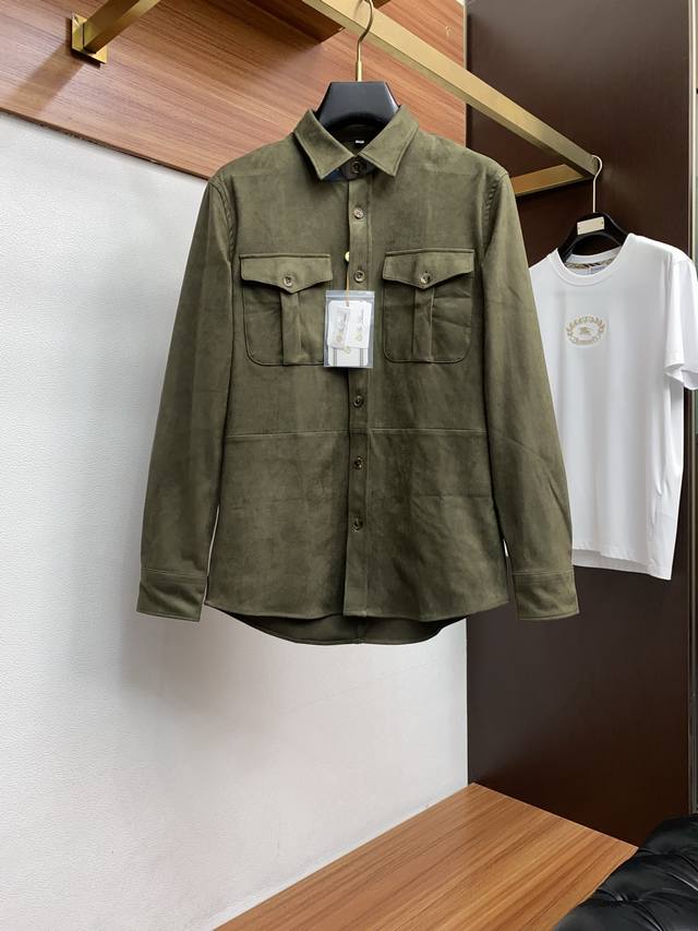 Lp Nuoyou Pianya Classic Men's Collared Shirt Cardigan Jacket. The classic men's