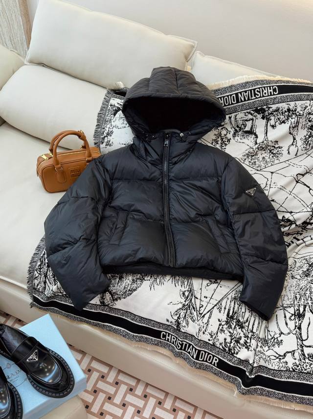 Ah602# New down jacket Prada puffer jacket 90% white goose down short down jacke
