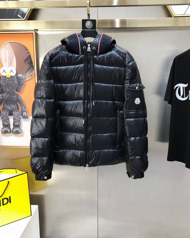 M*Ncler Moncler 2025 Autumn/Winter New Original Unisex Hooded Down Jacket, High-