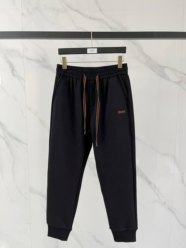 A28-25 Autumn/Winter# Zegna Mink Fleece-Lined Pants A must-have fleece-lined pro