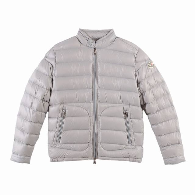 Moncler Lightweight Stand Collar Down Jacket Series Authentic Grade Colors: Bla