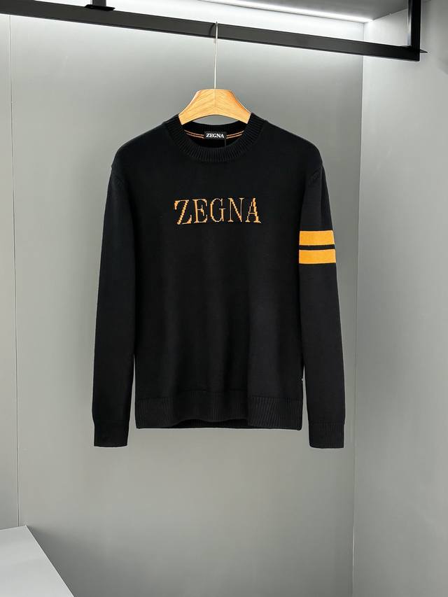 Zegna 2025 Early Autumn New Men's Wool Knit Sweater, a best-selling item in depa