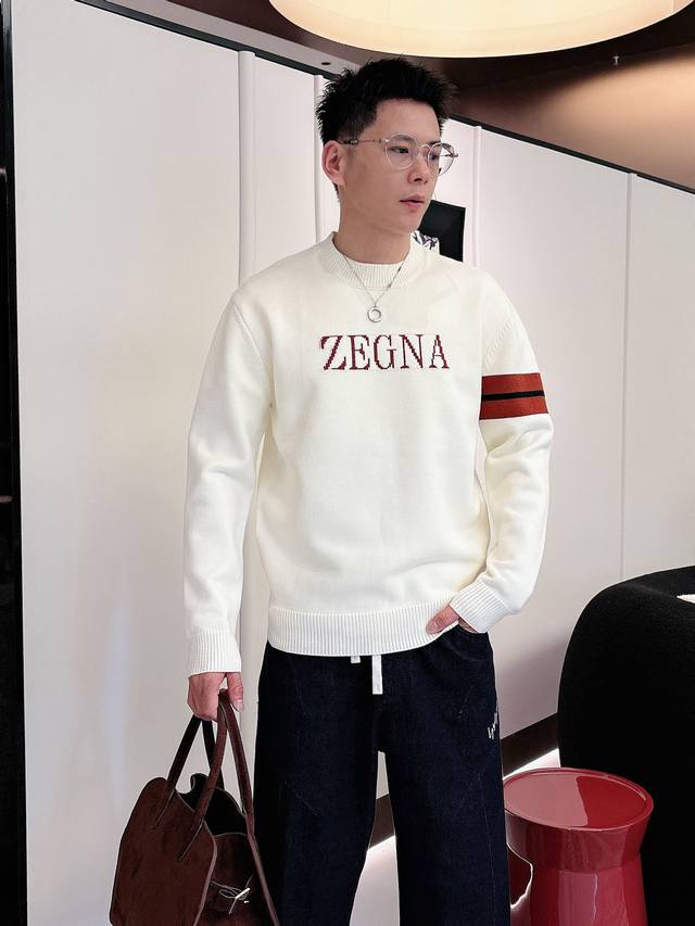 Zenga 2025 Early Autumn New Men's Wool Knit Sweater, a best-selling item in depa
