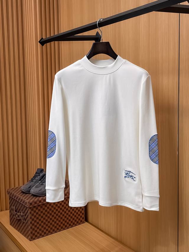 Burberry 25Ss Autumn New Arrival, Trade Order, Crew Neck Long Sleeve Base Shirt