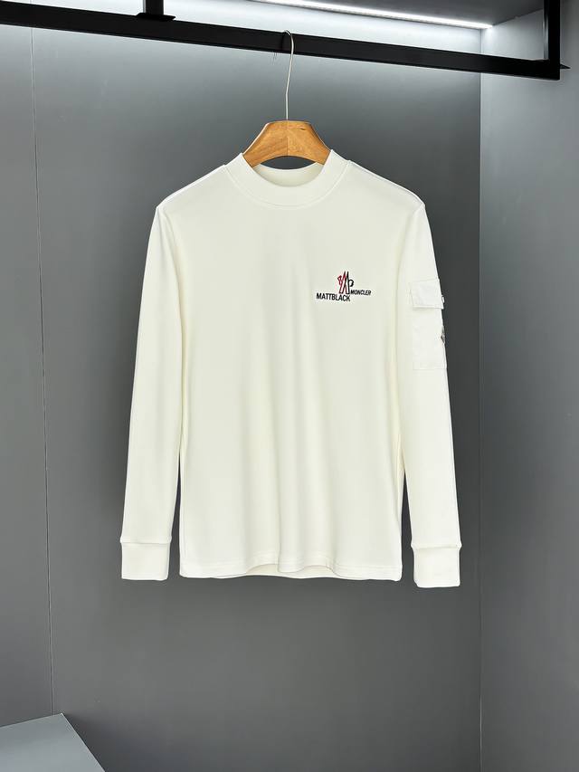 Moncler 25Ss Autumn New Arrival, Trade Order Round Neck Long Sleeve Base Shirt,