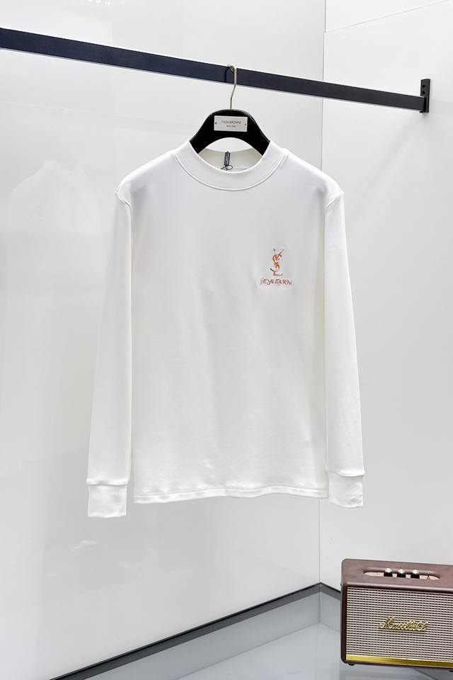YSL 2025 Autumn/Winter New Fashion Casual Long-Sleeve T-Shirt, made from selecte