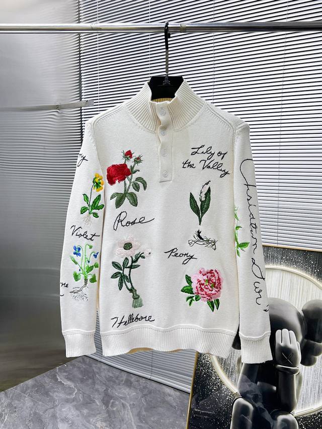 Dior 2025 Spring/Summer Early Autumn New Wool Blend Shirt, Long-Sleeve Sweater,