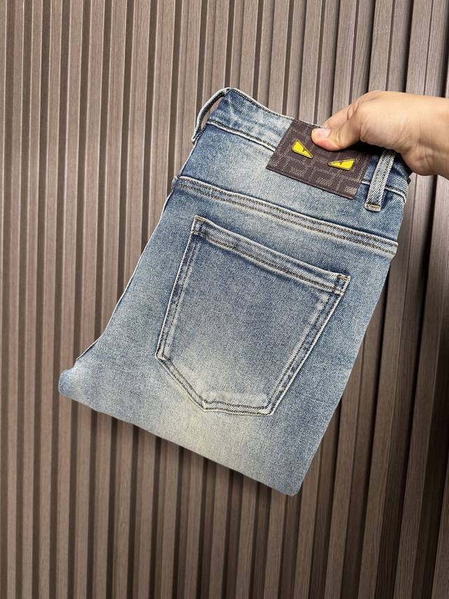 Fd Fendi 25Fw Autumn/Winter New Casual Jeans, High-end quality, super soft and c