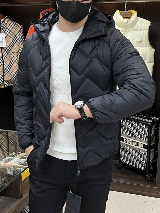 Featured Moncler down jacket, the latest 2025 designer style, a new hooded down