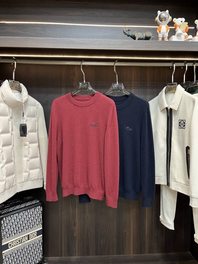 Featured Kitem exclusive new men's wool knit sweater, high-end European style,