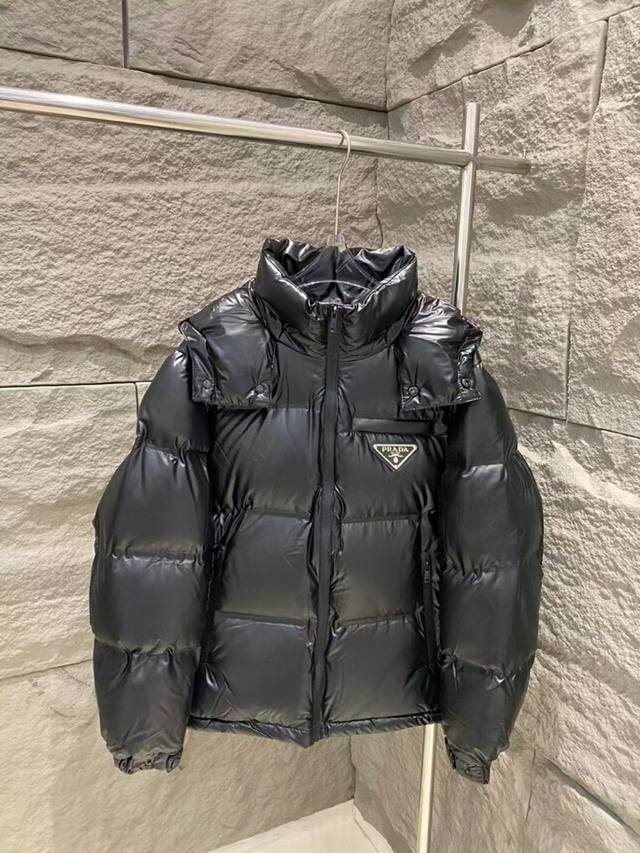 Prada New High-Tech Taped Down Jacket High-end Custom Taped Finish! A favorite