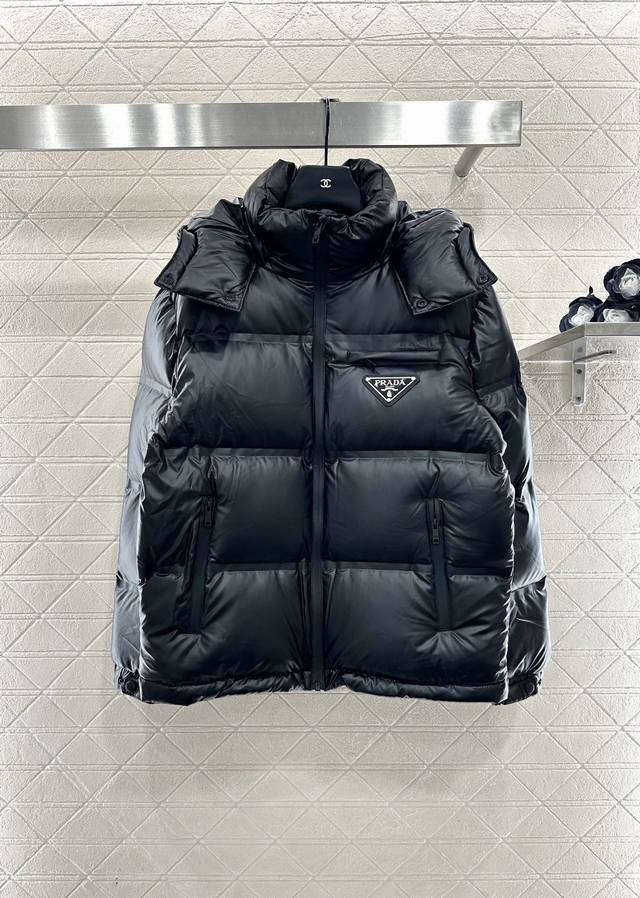 prad*2025 New Arrival Hooded Detachable Down Jacket Custom Yb Imported Reflectiv