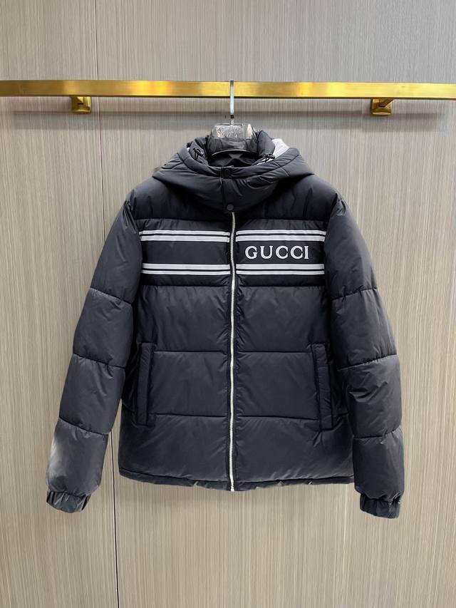 Gucci 2025 Spring/Summer Winter New Down Cotton Jacket with All Three Labels. A