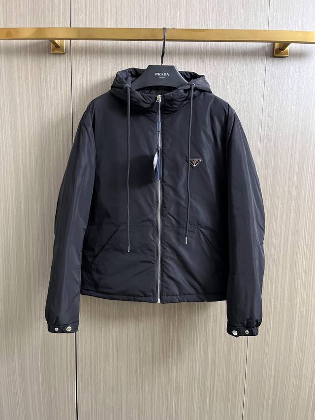 Prada 2025 Winter New Style 90% White Duck Down Jacket, runway new arrival, in