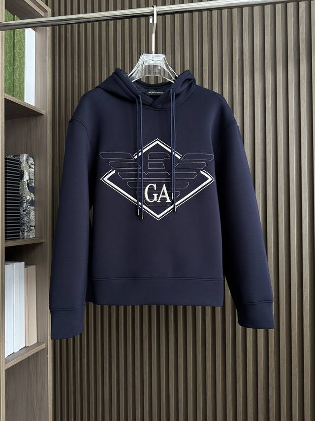 Navy Blue ~ Giorgioarmani Fall/Winter 2025 Hot Selling Sweatshirt Jb16 DDD