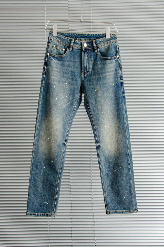 New# Loewe Men's Fashion Business Casual Denim Jeans, Paris Runway Show Edition!