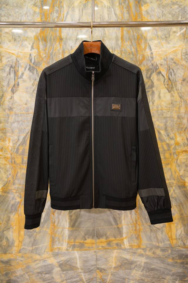 Clothing & Pants 2025 Aw New Set Jacket Striped Stretch Knit Fabric Dg Jacquard